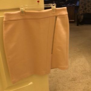 Asym zip mini skirt - heavy weight material.